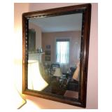 19th C. Oriental Motif Wood Mirror