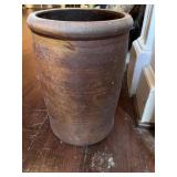 C. 1870 Brown Glazed Stoneware Crock