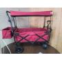 LARGE CANVAS WAGON WITH CANOPY