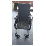 WHEEL CHAIR WITH SEAT AND BACK PADS