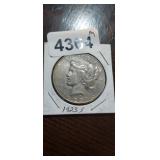 1923-S SILVER PEACE DOLLAR