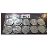 (10) CLAD KENNEDY HALF DOLLARS