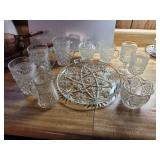 LARGE GLASS DISH LOT