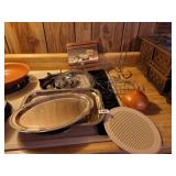 PLATTERS, BASKET, GARLIC HOLDER, TOWEL HOLDER PLUS