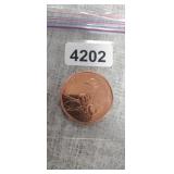 COPPER ROUND, 1 OUNCE FINE COPPER, PROSPECTOR