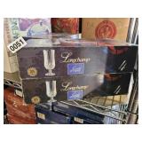 (8) LONGCHAMP CRYSTAL WINE GLASSES