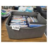 TOTE OF MIXED DVDS