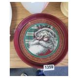 SANTA TIN PLATTER