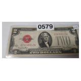 1928-G RED SEAL $2 NOTE