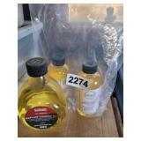 3 BOTTLES OF LINDSEED OIL