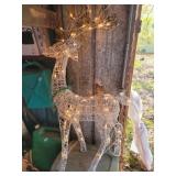 LIGHTED REINDEER YARD DECOR