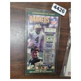 BRETT FARVE COMMEMORATIVE TICKET