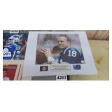 SIGNED PEYTON MANNING PHOTO WITH COA