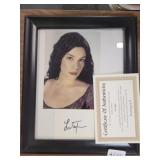 SIGNED LIV TYLER PHOTO WITH COA