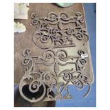 2 DECORATIVE CAST IRON DECOR