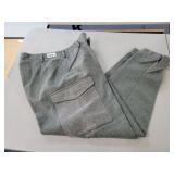 GREY WOOL MILITARY COMBAT PANTS