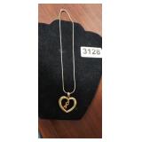 STERLING SILVER NECKLACE W/PENDANT 16.2G