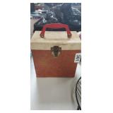 ANTIQUE RECORDS CARRIER WITH .45 RECORDS