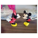 MICKEY AND MINNIE SALT AND PEPPER SHAKERS