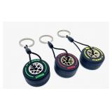 3 Rubber Pirelli p tire racing keychains