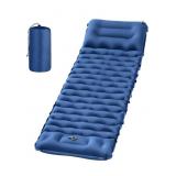 Inflatable sleeping pad for camping