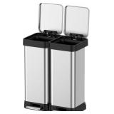 Dual Trash and Recycling Bin