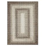 Living Room Faux Braided Area Rug 5x7 Boho Rug