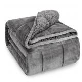 Wemore Sherpa Fleece Weighted Blanket (Queen)