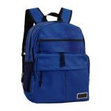 Navy travel backpack with usb port