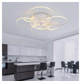 41" Ceiling Fans with Lights, Flush Mount Celing