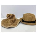 FurTalk pair of ladies beach hats