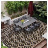 Outdoor plastic reversible patio rug 8x10ï¿½