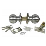 Mobile Home Entrance Door Lock, Brushed Nickel