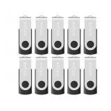 10-Pack Enfain 16GB USB 2.0 Swivel Flash Drives