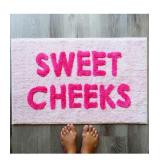 Hot Pink Blush Cute Bathroom Rug