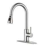 FORIOUS Kitchen Faucets, Brushed Nickel Kitchen