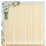 10x10 Champagne Tulle Backdrop Curtain