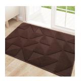 Indoor outdoor brown door mat 20x32"