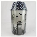 8 glass haunted house novelty containers