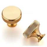 25 Pack Brushed Brass Cabinet Hardware knobs