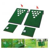 Golf Cornhole Game Set Combined Pong Game,