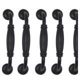 10 Matte Black Cabinet pulls 5 Inch