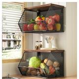 Stackable Fruit Basket for Kitchen Countertop