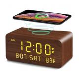 Wooden Digital Alarm Clock