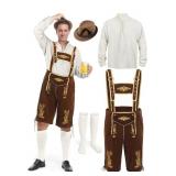 Mens German Bavarian Lederhosen Outfit size large