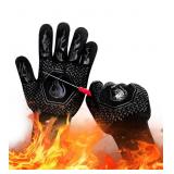 Bbq fireproof heat resistant gloves