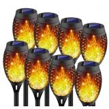 Kurifier Solar Lights Outdoor, 8Pack Solar Torch