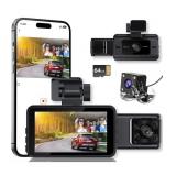 3 Channel Dash Cam Black box traffic recorder