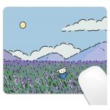 Anime Lavender Mouse Pad 9.5in by 7.9in