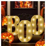 Halloween Decorations Light Up Letters, LED